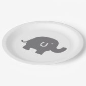 Assiettes En Carton Plaques en papier Baby shower Eléphant mignonnes (Angle)