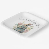 Assiettes En Carton Plaques en papier Baby shower lapin lapin (Angulaire)