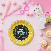 Assiettes En Carton Plaques en papier Baby shower pour abeille de miel (Fête)