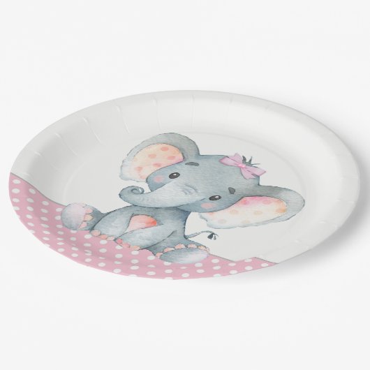 Assiettes En Carton Plaques en papier Baby shower pour bébé (Angle)