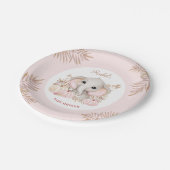 Assiettes En Carton Plaques en papier Baby shower pour filles automnal (Angle)