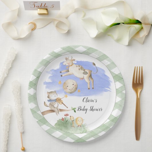 Assiettes En Carton Plaques en papier baby shower pour oie mère (Mariage)
