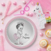 Assiettes En Carton Plaques en papier Baby shower Princess Pearl (Fête)