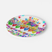 Assiettes En Carton Plaques en papier, Ballons d'anniversaire heureux (Angle)