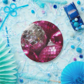 Assiettes En Carton Plaques en papier Bauble rose (Fête)