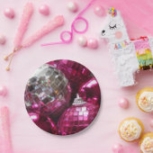 Assiettes En Carton Plaques en papier Bauble rose (Fête)