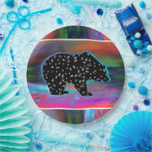 Assiettes En Carton Plaques en papier Black Bear Spirit (Fête)