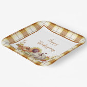 Assiettes En Carton Plaques en papier bon thanksgiving et citrouilles (Angulaire)