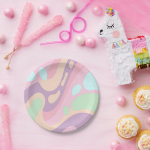 Assiettes En Carton Plaques en papier Bonne couleur Pastel