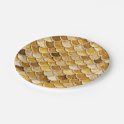 Assiettes En Carton Plaques en papier brillantes Parties scintillant o (Angle)