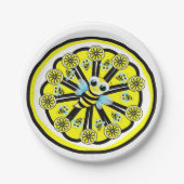Assiettes En Carton Plaques en papier Bumblebee Lemon (Devant)