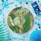 Assiettes En Carton Plaques en papier Calla Lilies (Fête)