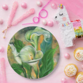 Assiettes En Carton Plaques en papier Calla Lilies (Fête)