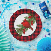 Assiettes En Carton Plaques en papier cardinal de Noël (Fête)