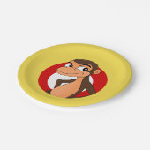 Assiettes En Carton Plaques en papier caricaturé (Angle)