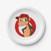 Assiettes En Carton Plaques en papier caricaturé (Devant)