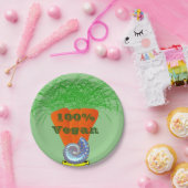 Assiettes En Carton Plaques en papier, carottes 100% végétaliennes (Fête)