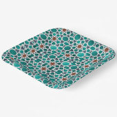 Assiettes En Carton Plaques en papier Carré d'art marocain (Angulaire)