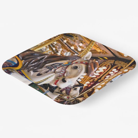 Assiettes En Carton Plaques en papier carrousel (Angulaire)