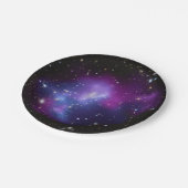 Assiettes En Carton Plaques en papier céleste de galaxie violette (Angle)
