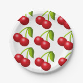 Assiettes En Carton Plaques En Papier Cerry Party Animation Invitation (Devant)