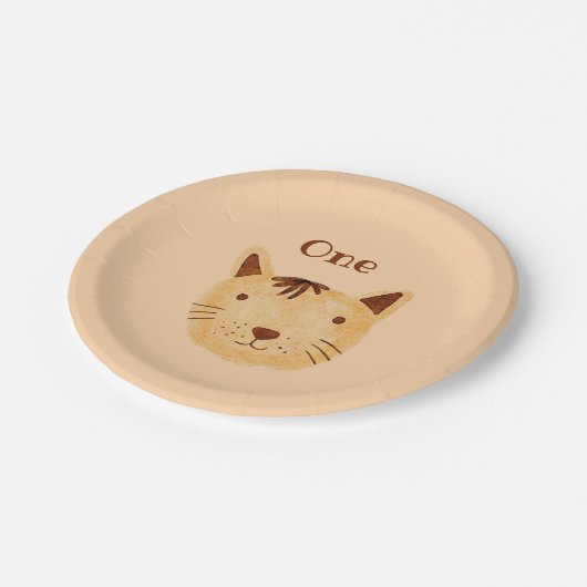 Assiettes En Carton Plaques en papier chat (Angle)