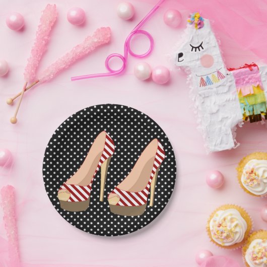 Assiettes En Carton Plaques en papier Chaussure (Fête)