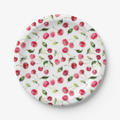 Assiettes En Carton Plaques en papier Cherry Bliss (Devant)