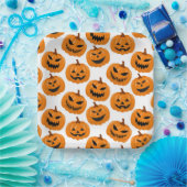 Assiettes En Carton Plaques en papier Citrouille d'Halloween (Fête)