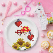 Assiettes En Carton Plaques en papier Citrouille Fée de tournesol (Fête)