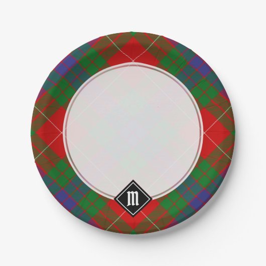 Assiettes En Carton Plaques en papier Clan Fraser Tartan (Devant)