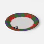Assiettes En Carton Plaques en papier Clan Fraser Tartan (Angle)
