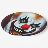 Assiettes En Carton Plaques en papier clown effrayant (Angle)