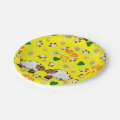 Assiettes En Carton Plaques en papier, Coeurs verts mouton Fée (Angle)