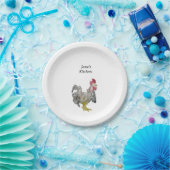 Assiettes En Carton Plaques en papier coq (Fête)