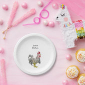 Assiettes En Carton Plaques en papier coq (Fête)