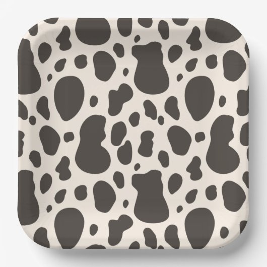 Assiettes En Carton Plaques en papier cowboy | Plaques de partie occid (Recto)