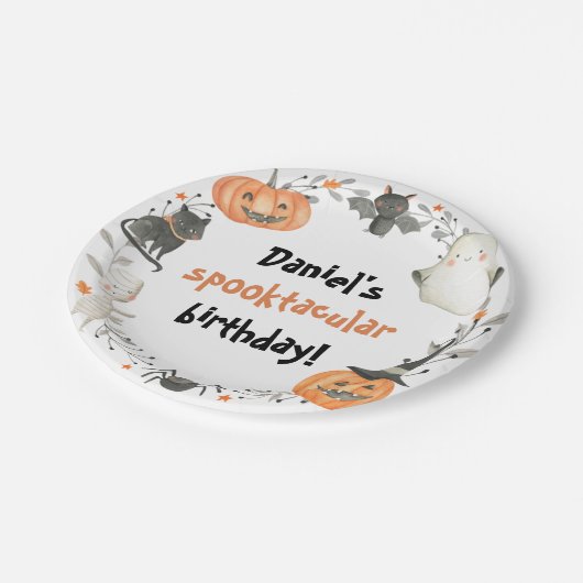 Assiettes En Carton Plaques en papier cuoktaculaire Halloween Annivers (Angle)