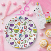 Assiettes En Carton Plaques en papier - Cupcake sucré (Fête)