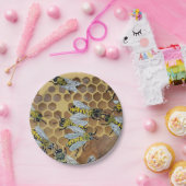 Assiettes En Carton plaques en papier d'abeille (Fête)