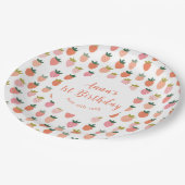 Assiettes En Carton Plaques en papier d'anniversaire aux fraises migno (Angle)