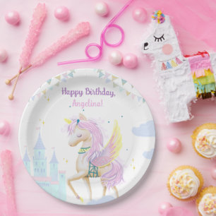 Assiettes En Carton Plaques en papier d'anniversaire avec une adorable