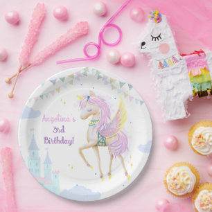 Assiettes En Carton Plaques en papier d'anniversaire avec une adorable