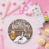 Assiettes En Carton Plaques en papier d'anniversaire, bière (Fête)
