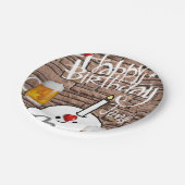 Assiettes En Carton Plaques en papier d'anniversaire, bière (Angle)