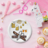 Assiettes En Carton Plaques en papier d'anniversaire, bière (Fête)