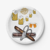 Assiettes En Carton Plaques en papier d'anniversaire, bière (Devant)