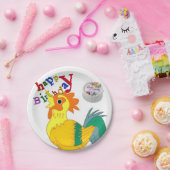 Assiettes En Carton Plaques en papier d'anniversaire, coq (Fête)