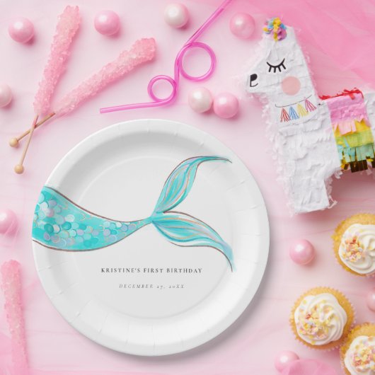 Assiettes En Carton Plaques en papier d'anniversaire de la Queue de si (Fête)