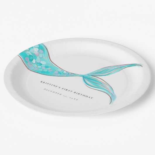 Assiettes En Carton Plaques en papier d'anniversaire de la Queue de si (Angle)